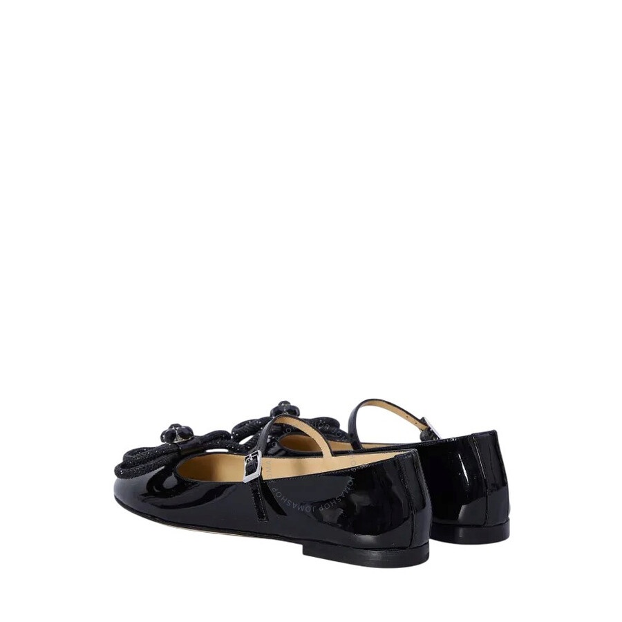 Mach & Mach Patent Bow-Detail Mary Jane Flats - 3