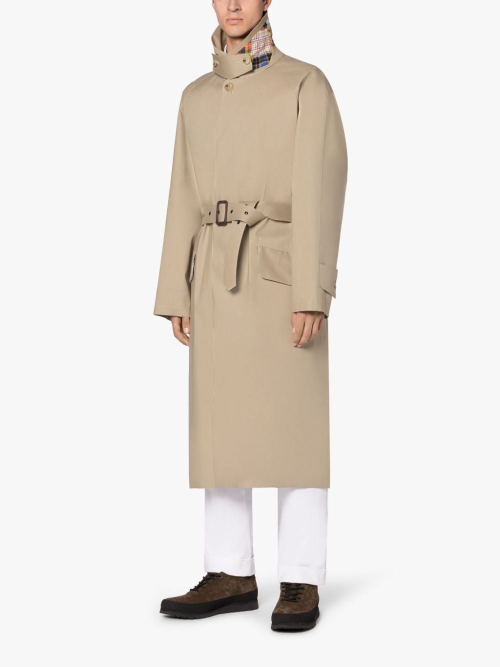 ST HONORE FAWN BONDED COTTON COAT - 4