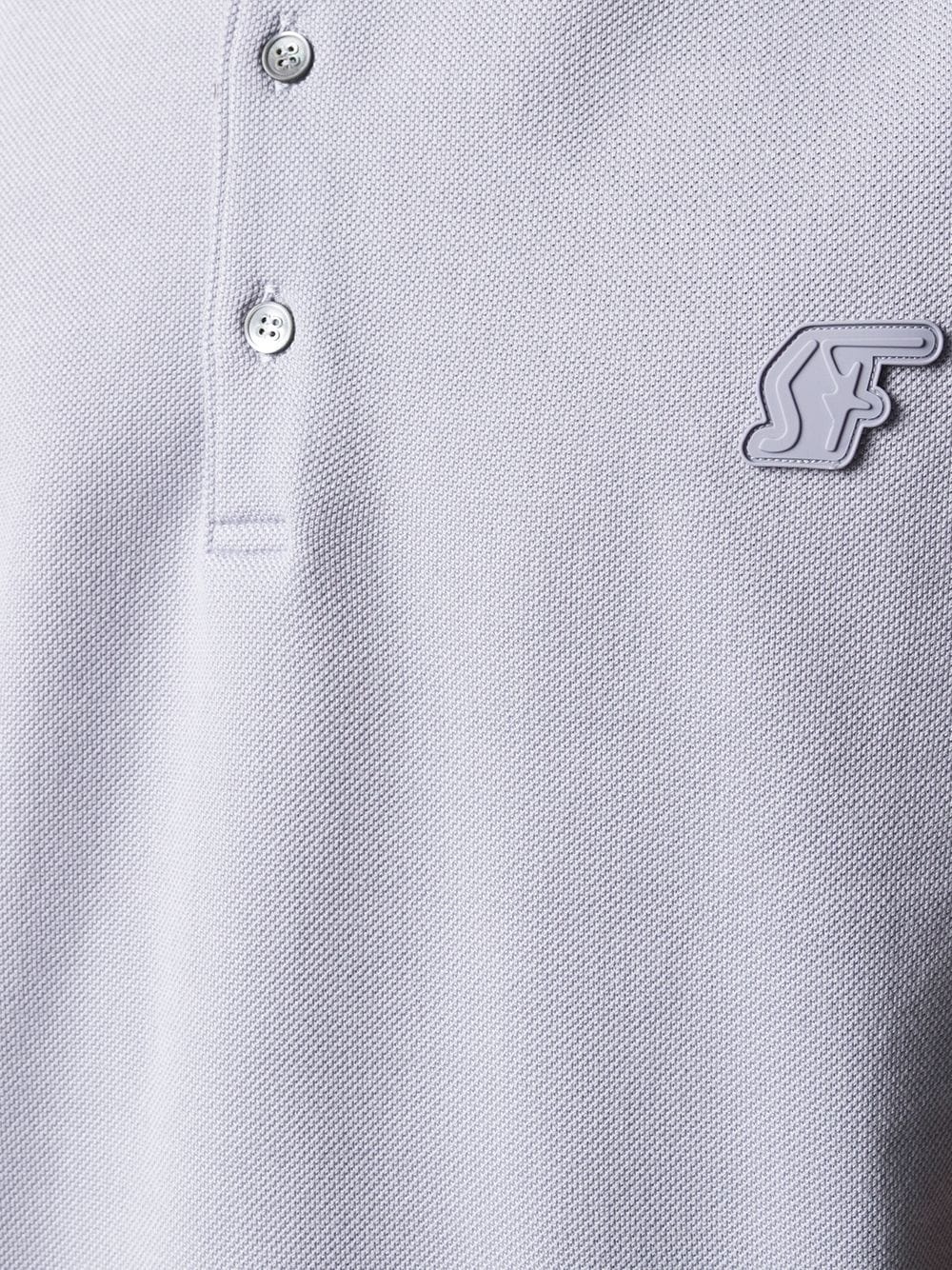 logo patch polo shirt - 5