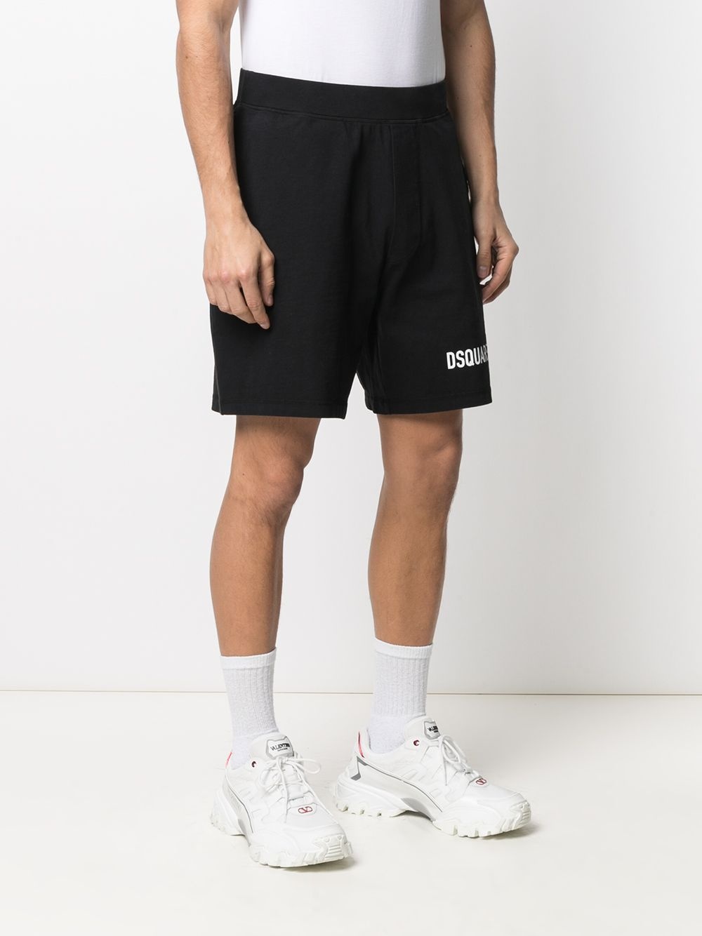 logo print track short - 3