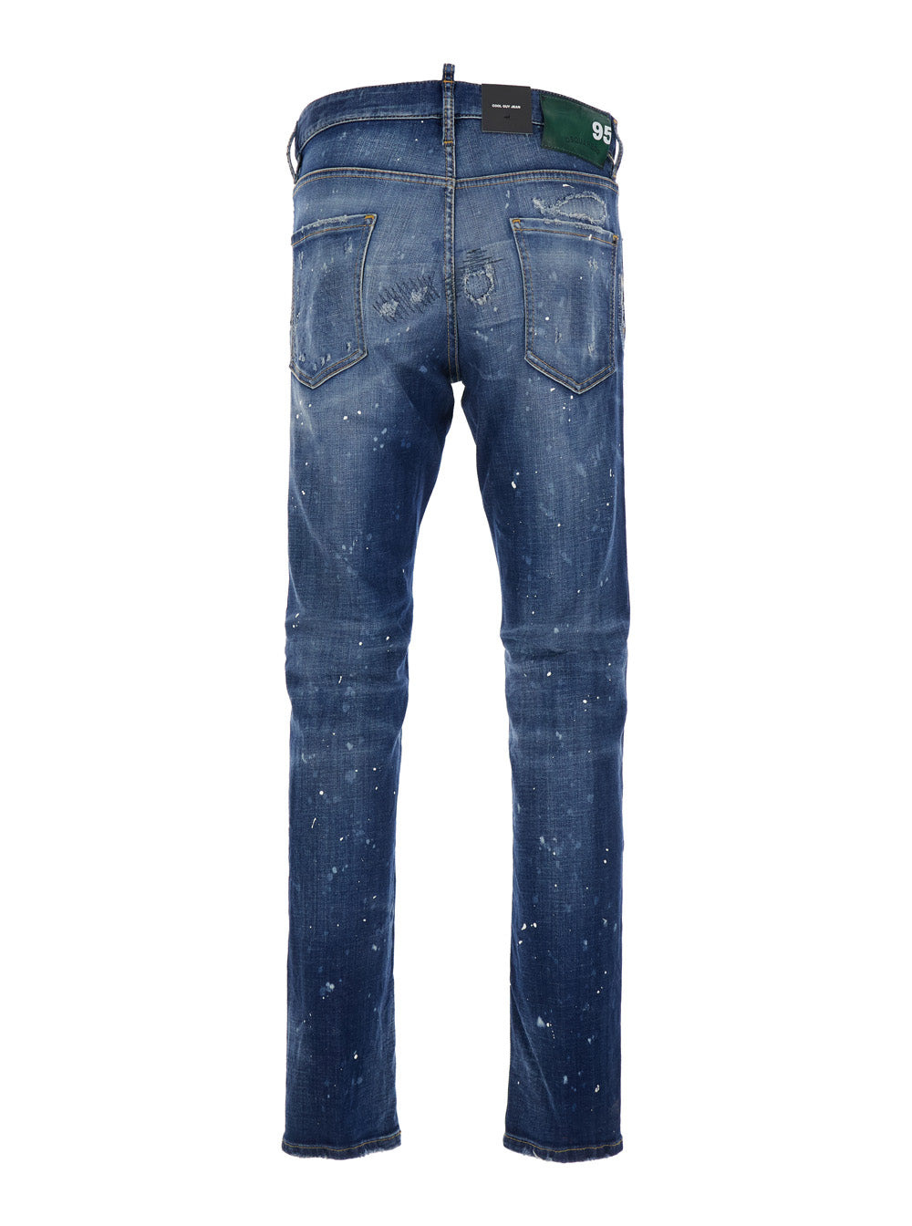 Dsquared2 Men 'Cool Gut' Blue Jeans With Belt Loops And All-Over Painted Details In Denim Man - 2