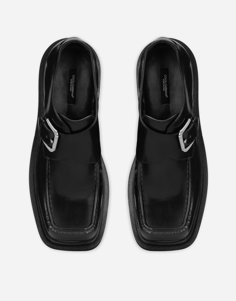 Calfskin monkstrap shoes 4