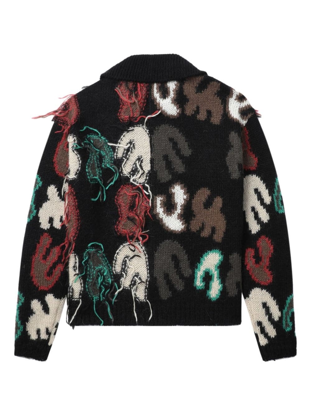 Rainbow intarsia cardigan - 6