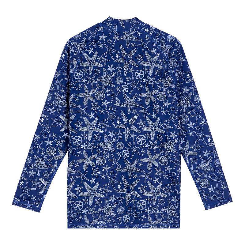 Men Zipper Long Sleeves UV Protection Rashguard Starlettes Bicolores 2