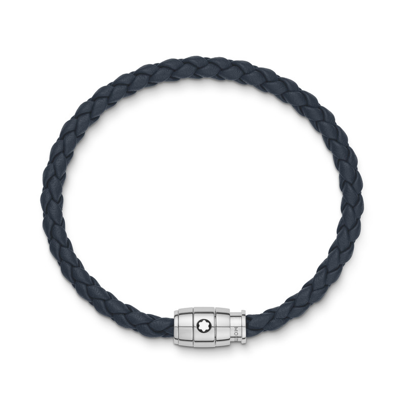 Montblanc Bracelet Medium, Soft Leather, Avio Blue outlook