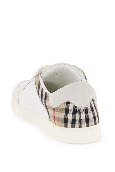 Burberry CHECK LEATHER SNEAKERS outlook