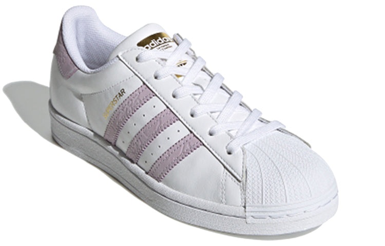 (WMNS) adidas originals Superstar 'White Purple' FW3567 - 3