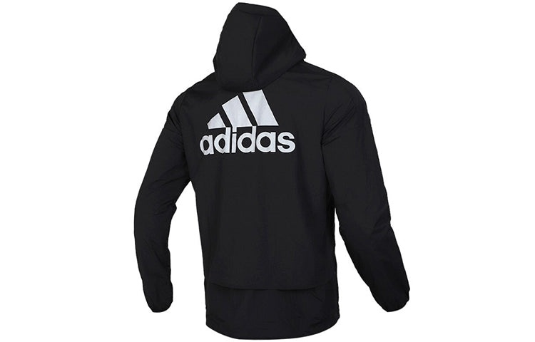 adidas Trench Coat Eh3770 Black Coat Hooded Jacket EH3770 - 2