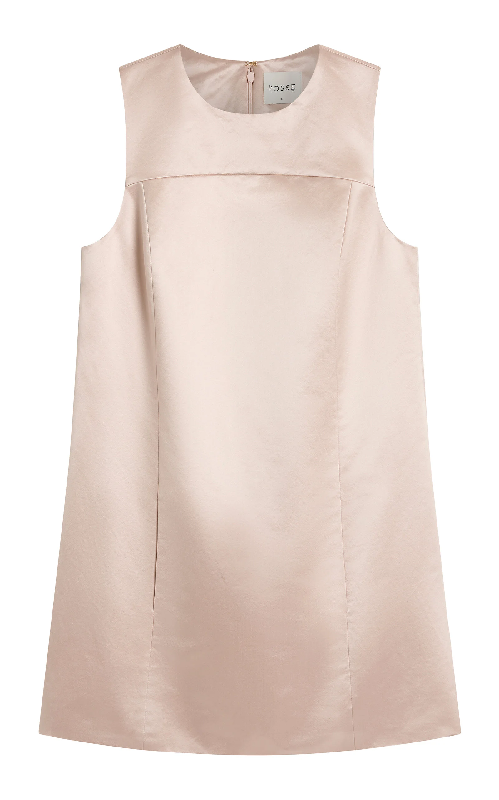 Chester Cotton-Silk Shift Mini Dress - 1