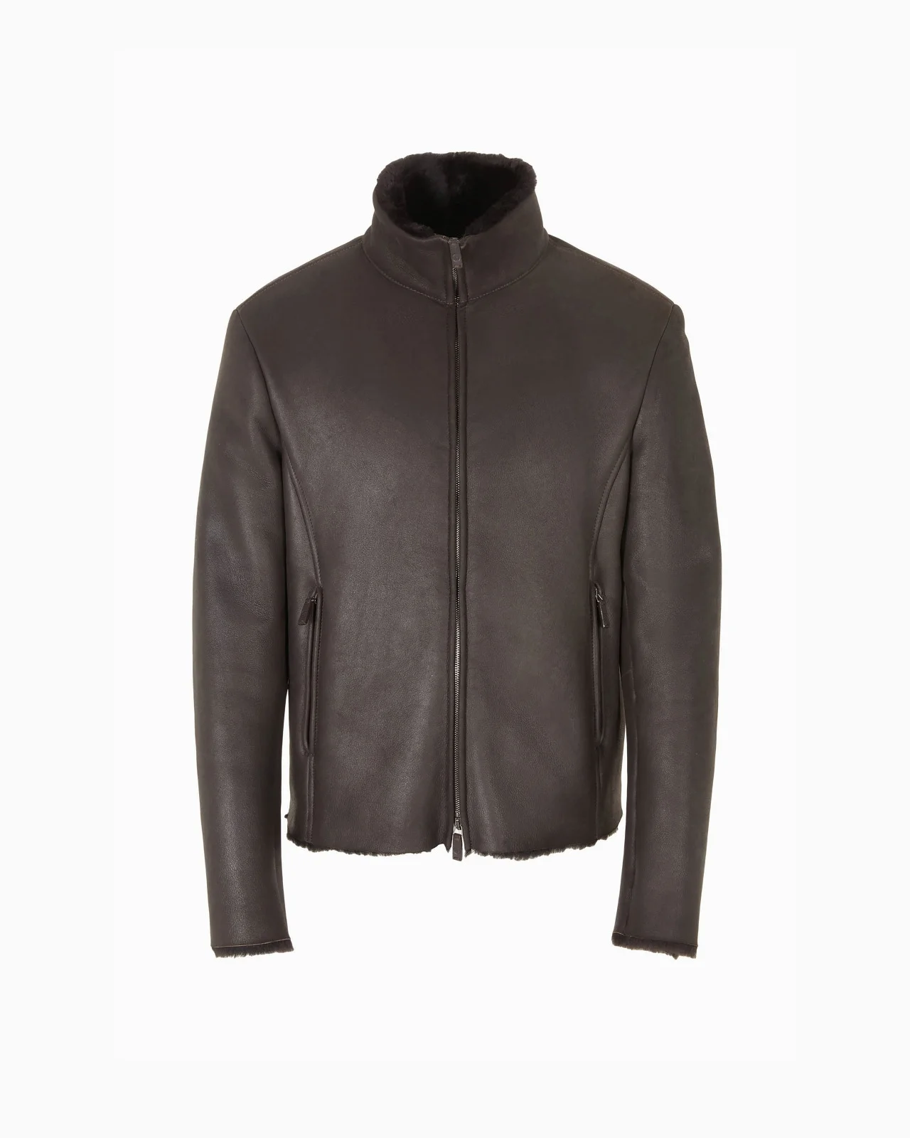 Zipped sheepskin blouson - 1