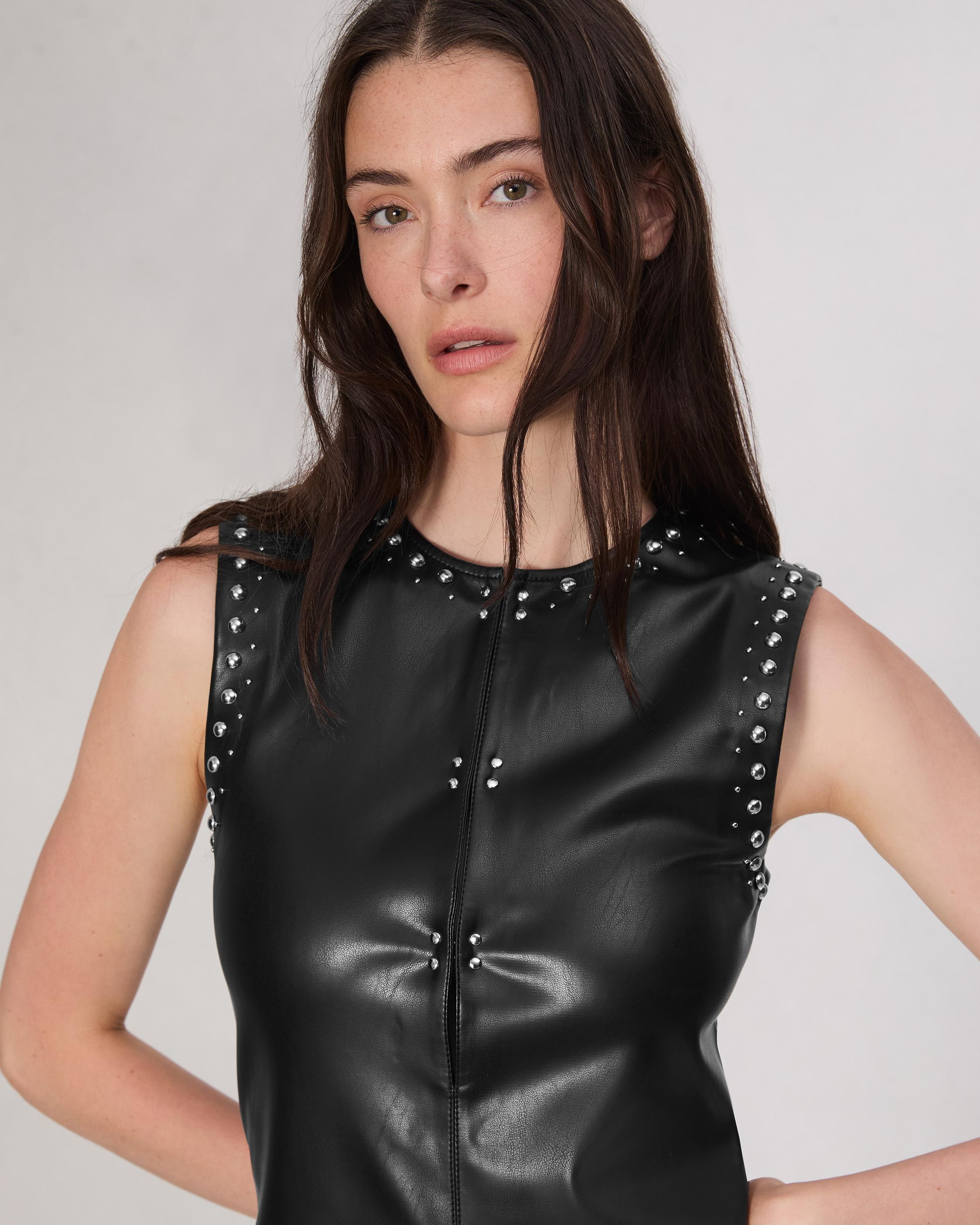 Brigette Faux Leather Dress - 6