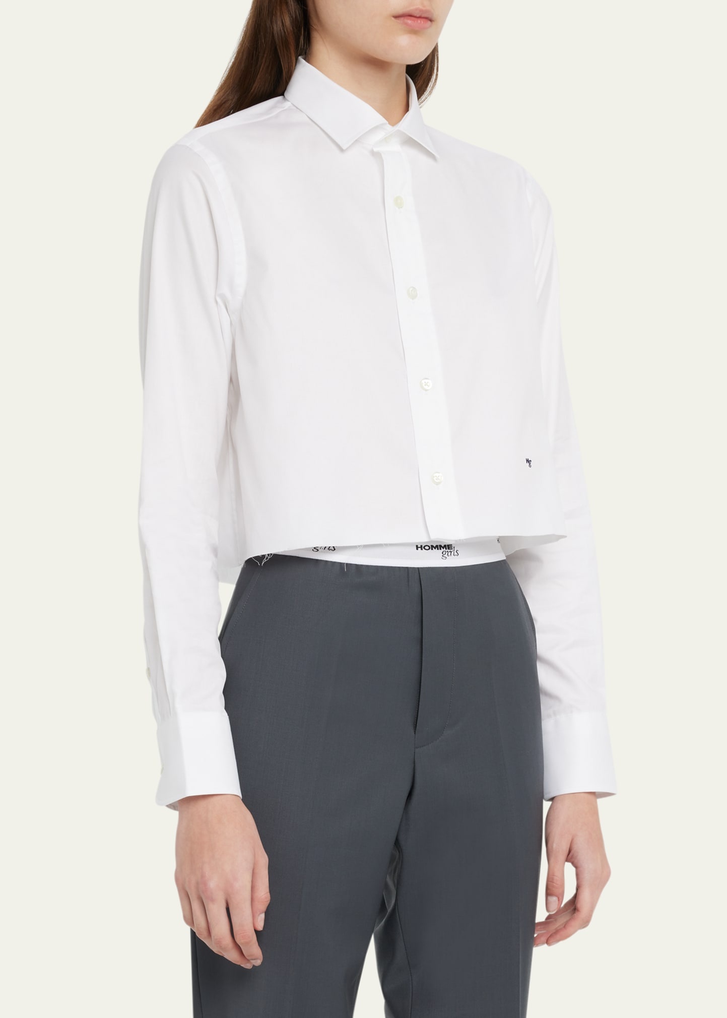 Boxy Cropped Shirt - 4