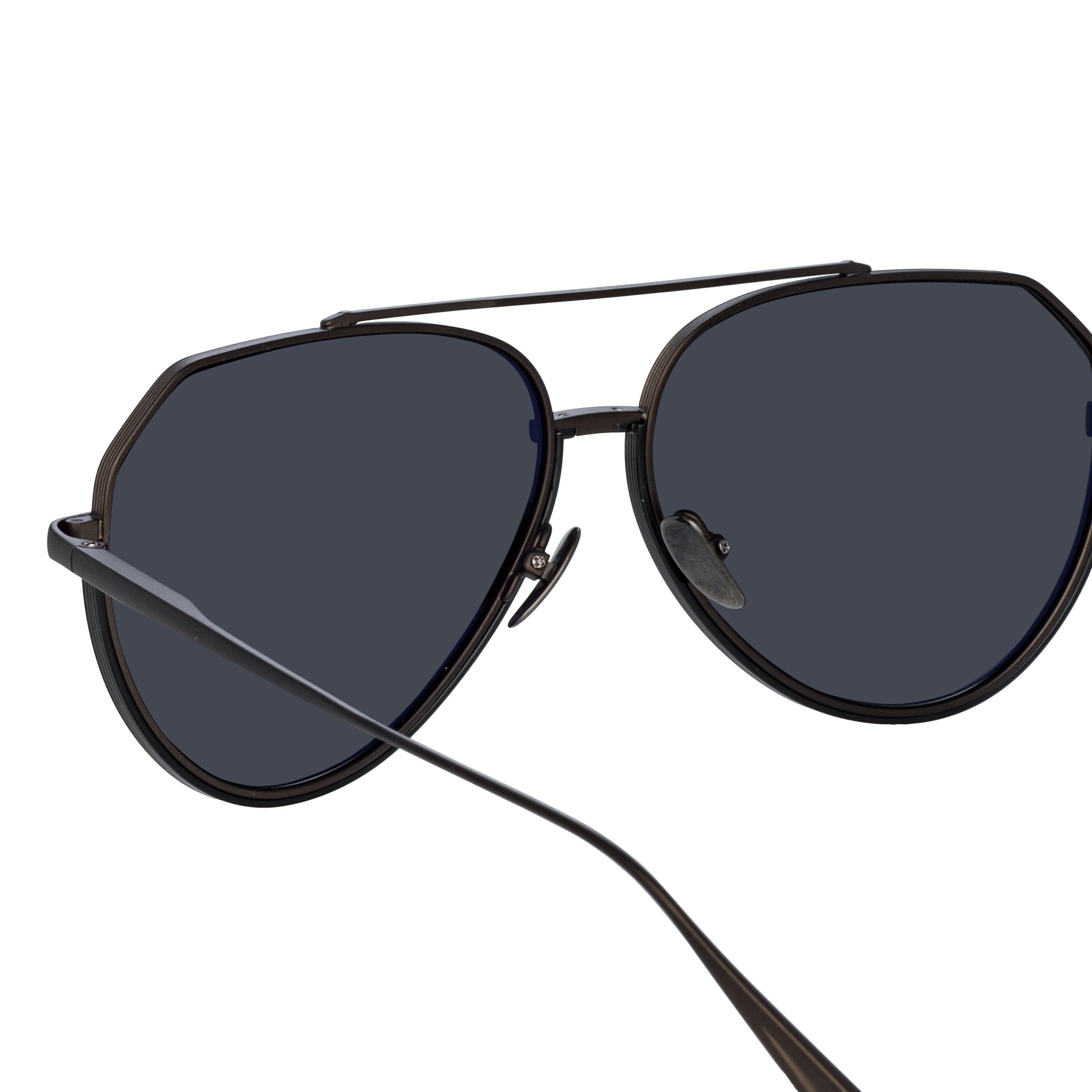 BAYER AVIATOR SUNGLASSES IN NICKEL - 5