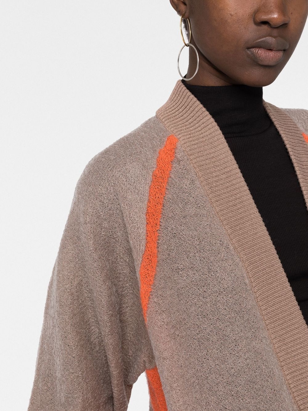 logo-jacquard cardigan - 3