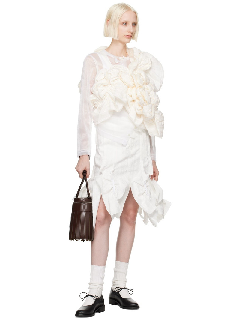 TAO Comme Des Garçons White Layered Blouse outlook