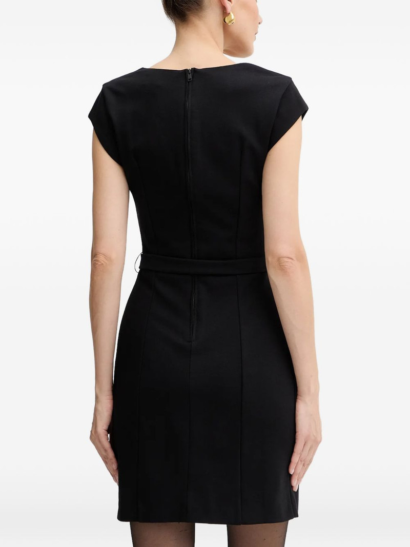 Chrissy V-neck belted mini dress 3