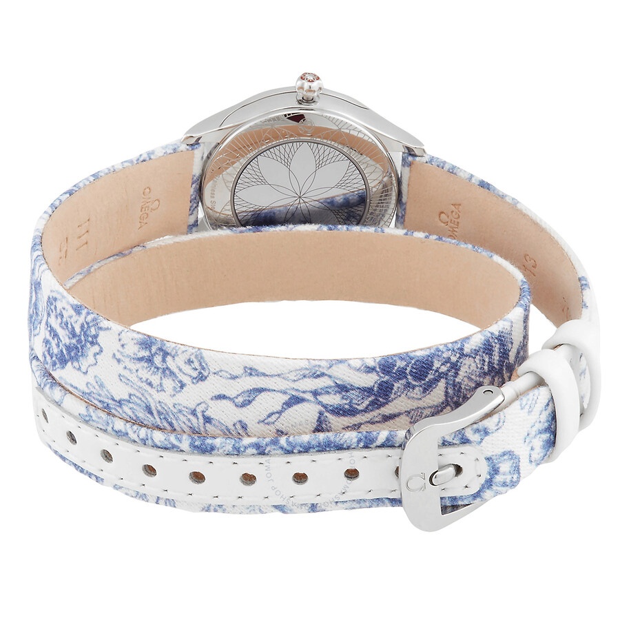 Omega De Ville Quartz Diamond White Dial Ladies Watch 428.17.26.60.04.001 - 3