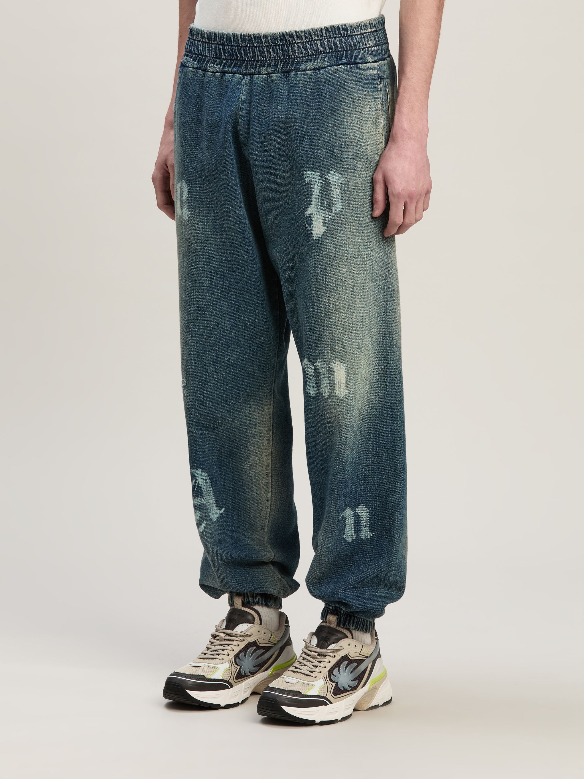 LOGO WASHED SWEATPANTS - 4