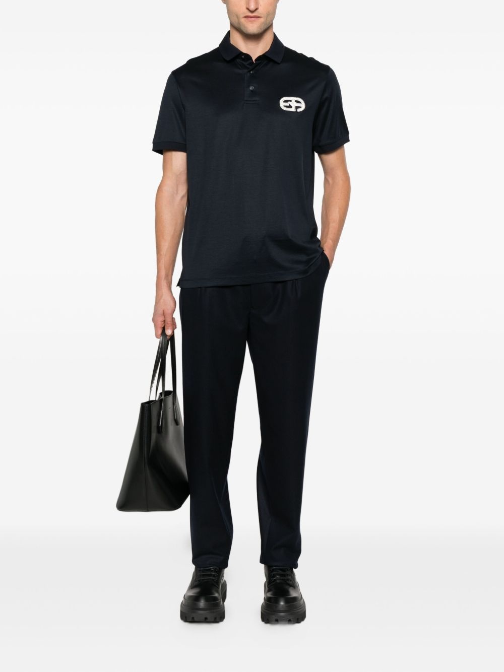 logo-embroidered polo shirt - 2
