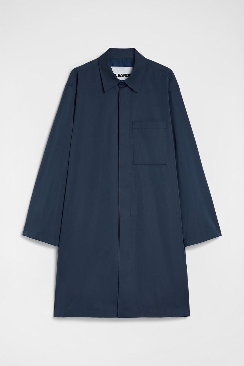 Cotton Blend Poplin Coat 1