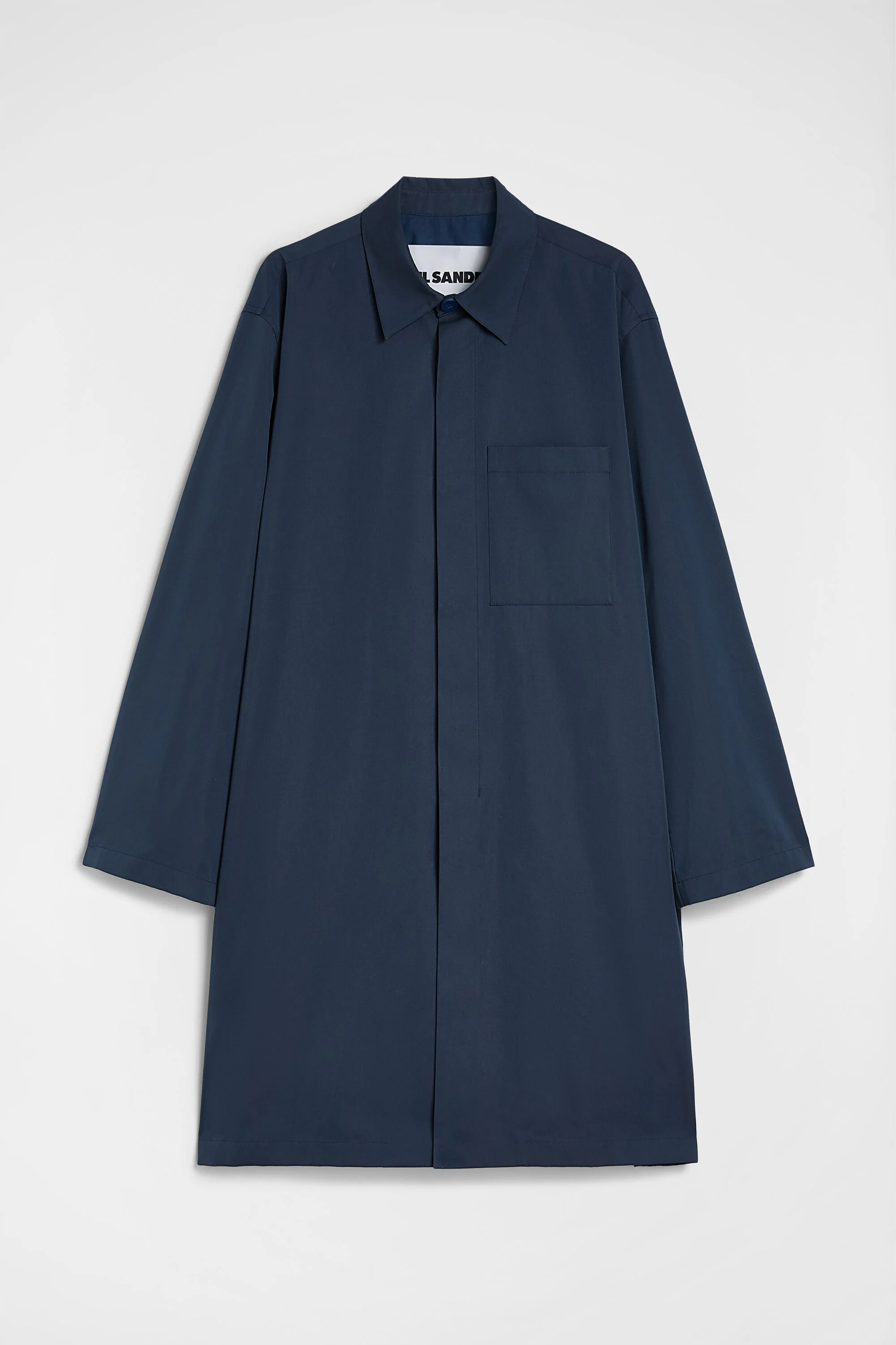 Cotton Blend Poplin Coat - 1