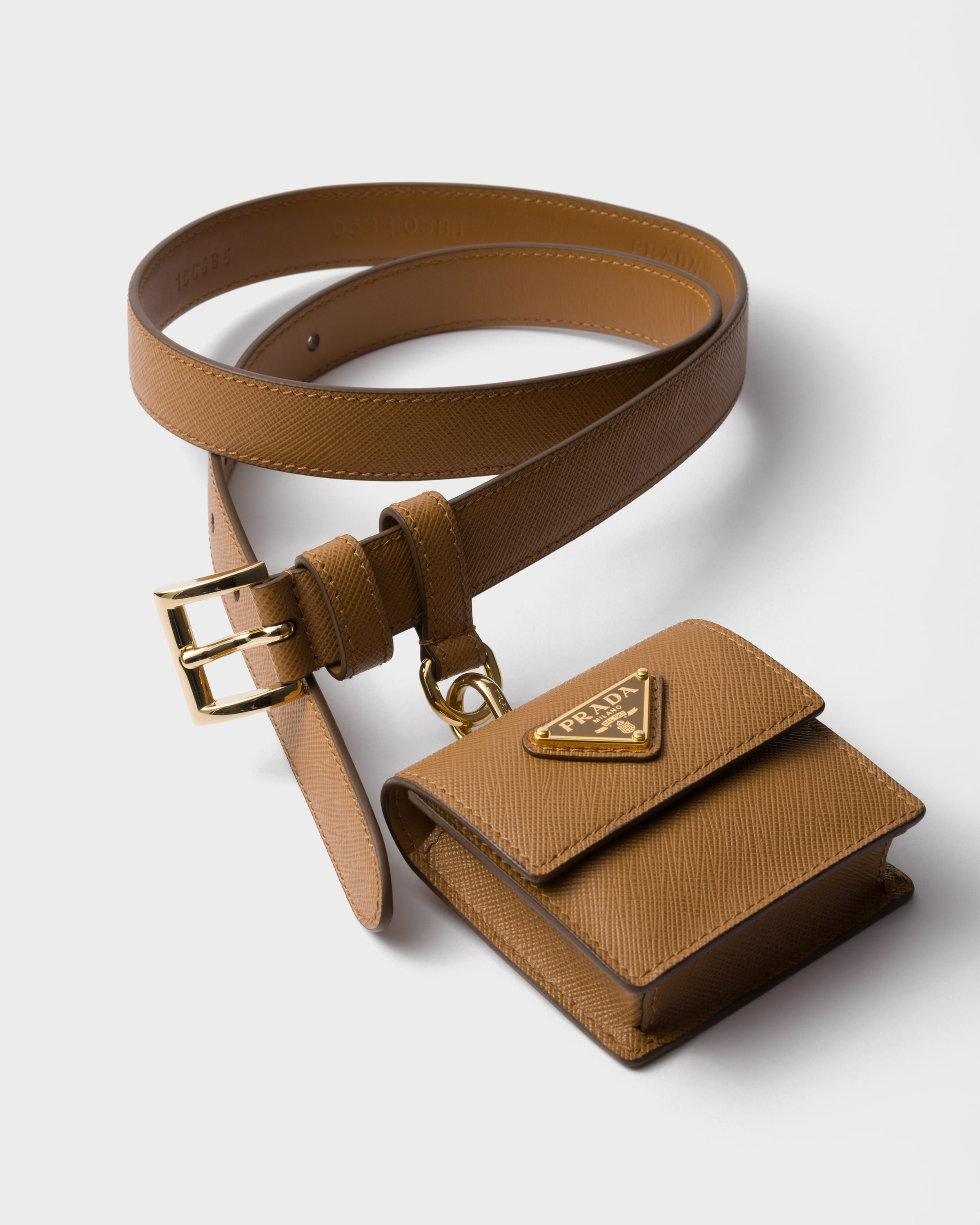 Saffiano leather belt - 3
