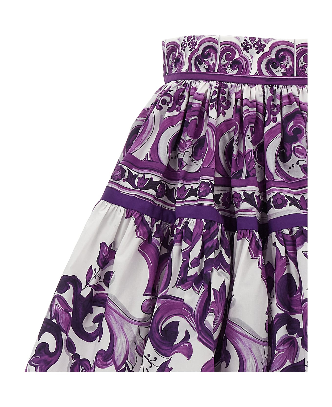 'maiolica' Print Skirt - 3