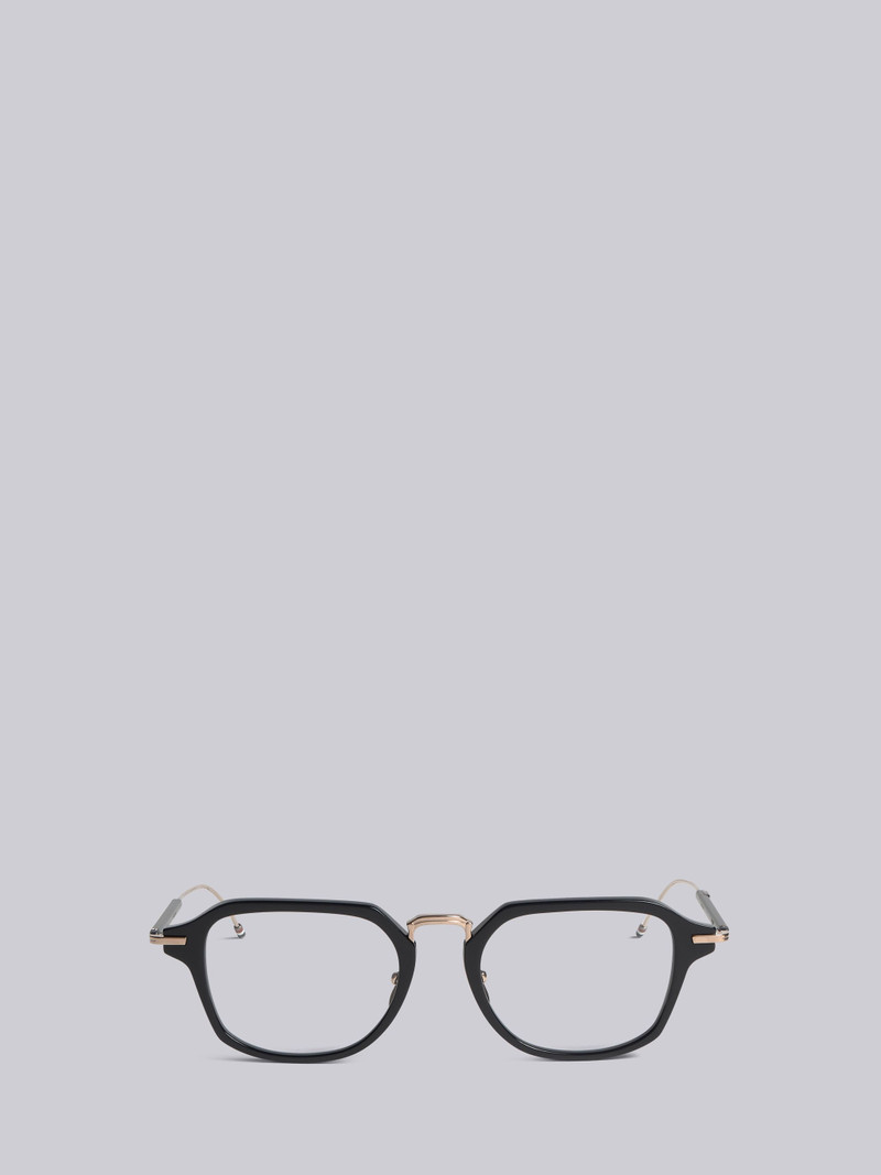 TB423 - Navy And White Gold Clubmaster Glasses 1