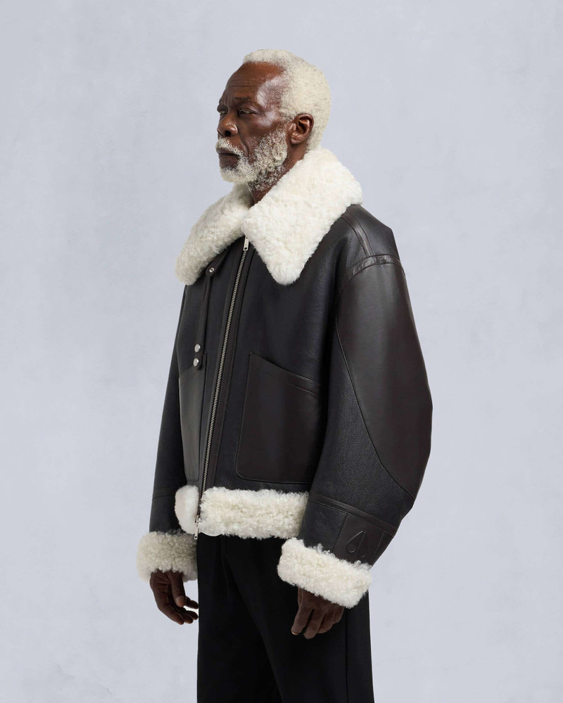 MOOSE KNUCKLES MTD SHEARLING PILOT JACKET | REVERSIBLE