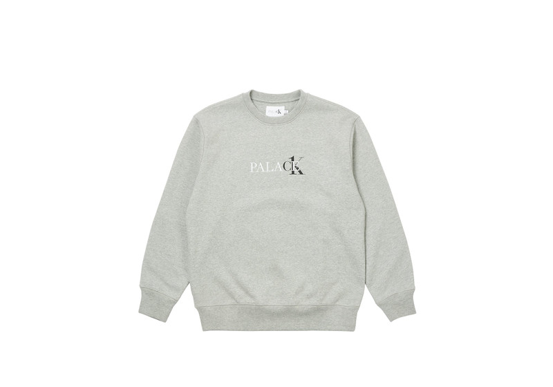 CK1 PALACE CREW LIGHT GREY HEATHER - 1