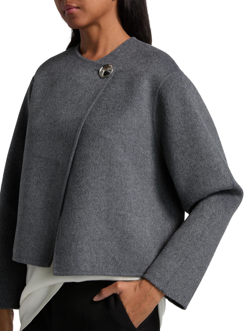 Women's Ronda Wool-Blend Jacket - Heather Charcoal 6