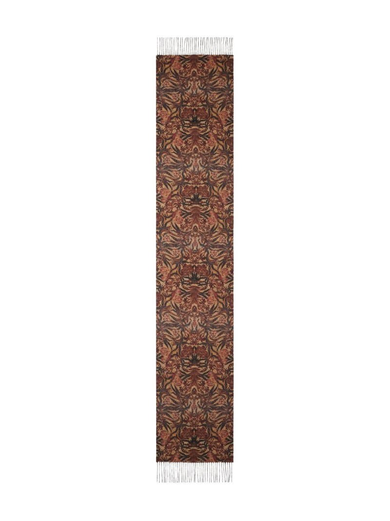 geometric-pattern fringed-edges scarf 1