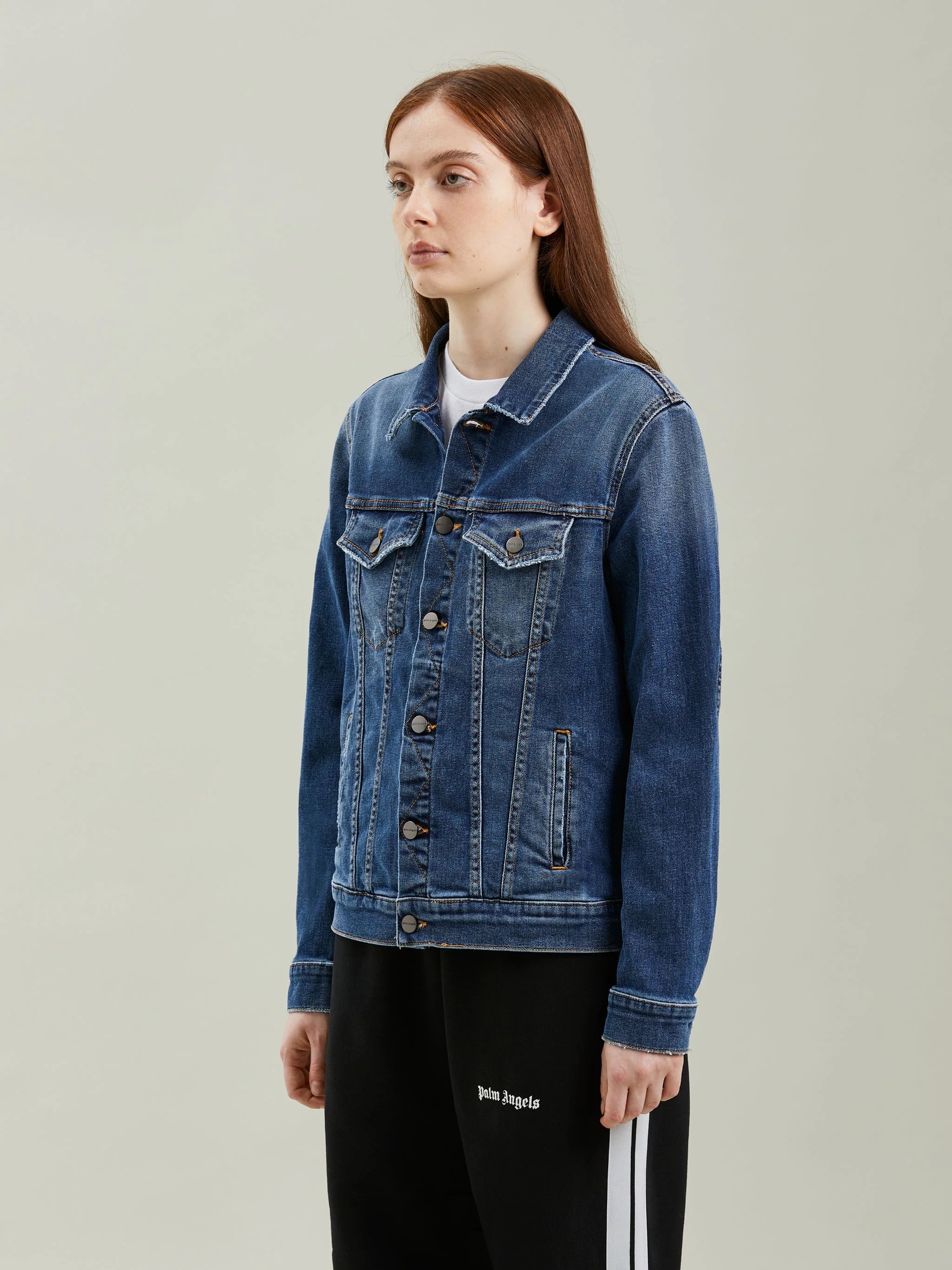 LOGO DENIM JACKET - 4