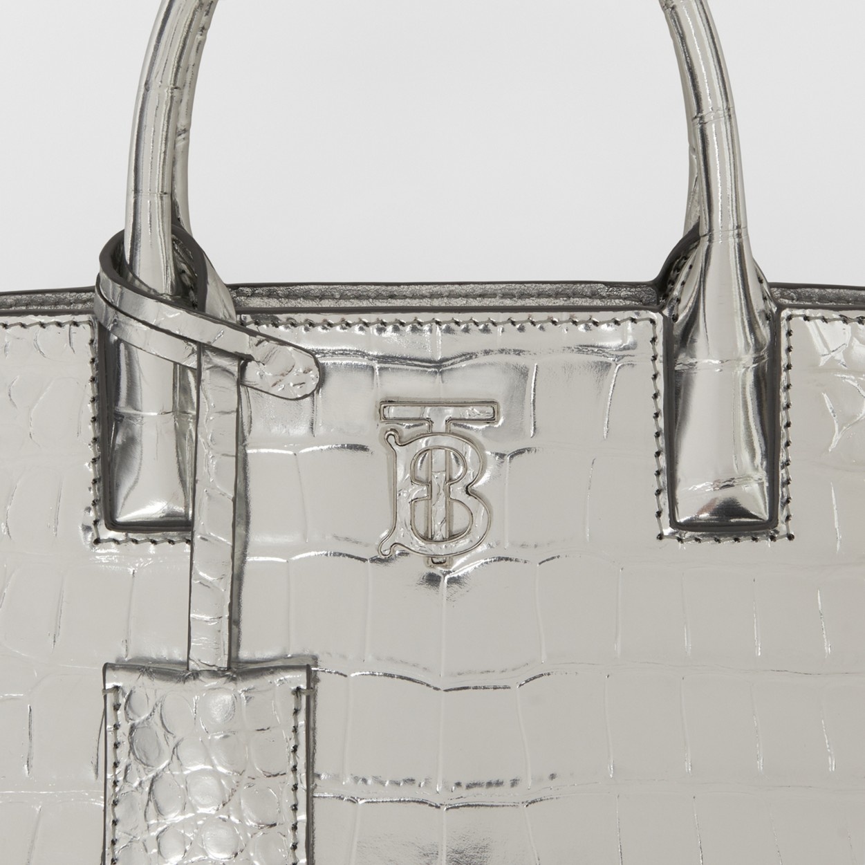 Metallic Embossed Leather Mini Frances Bag - 2