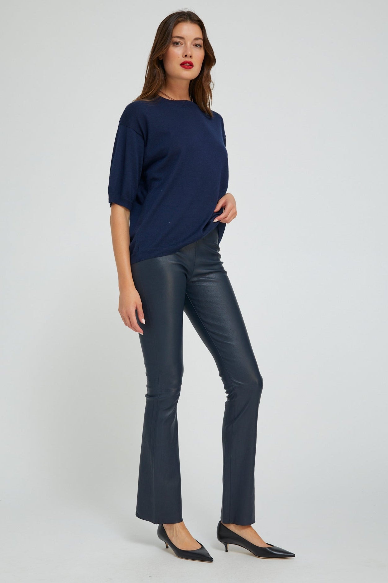MIDNIGHT LEATHER MICRO FLARE - 3
