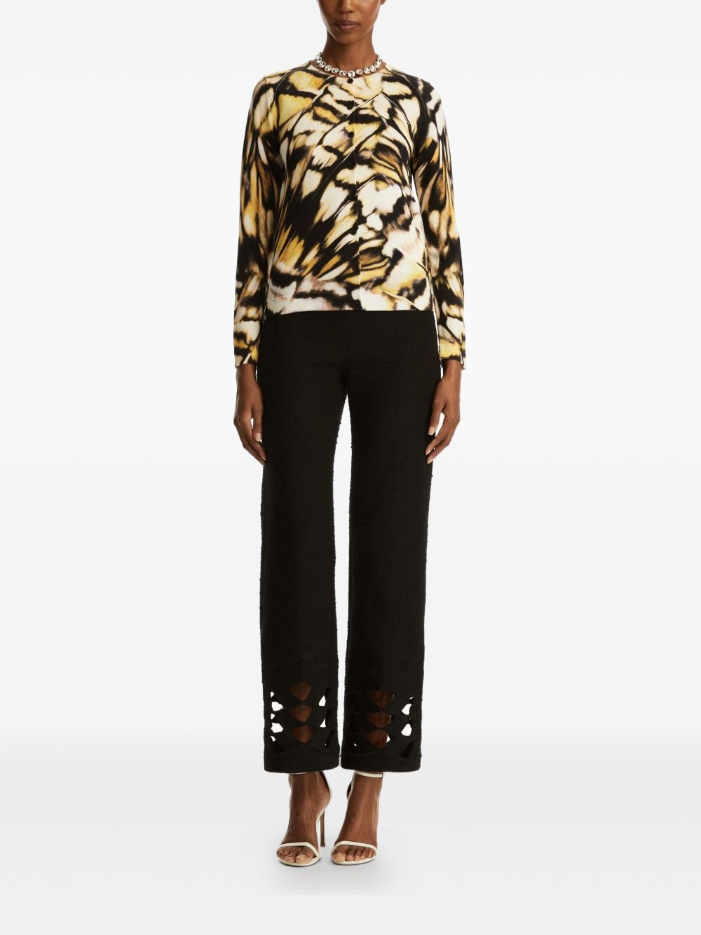 printed cardigan - 2