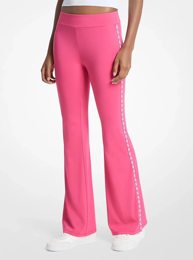 Logo Tape Flared Leggings - 1