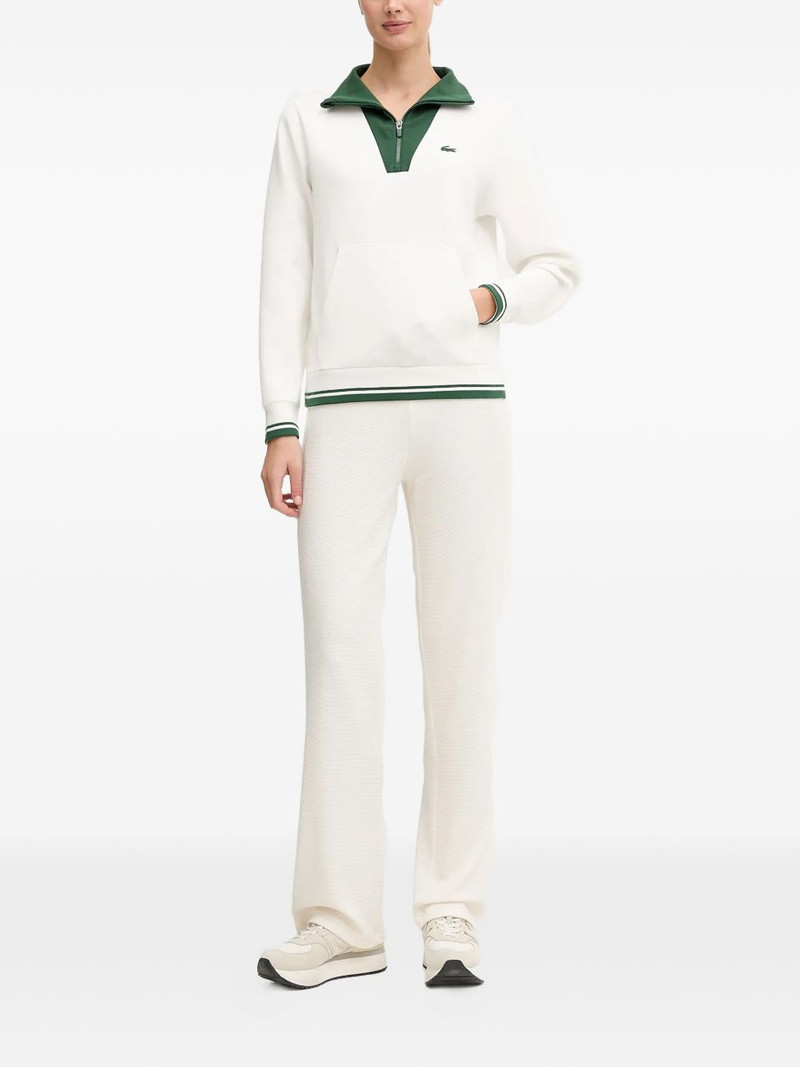 LACOSTE zip mock-neck sweater outlook