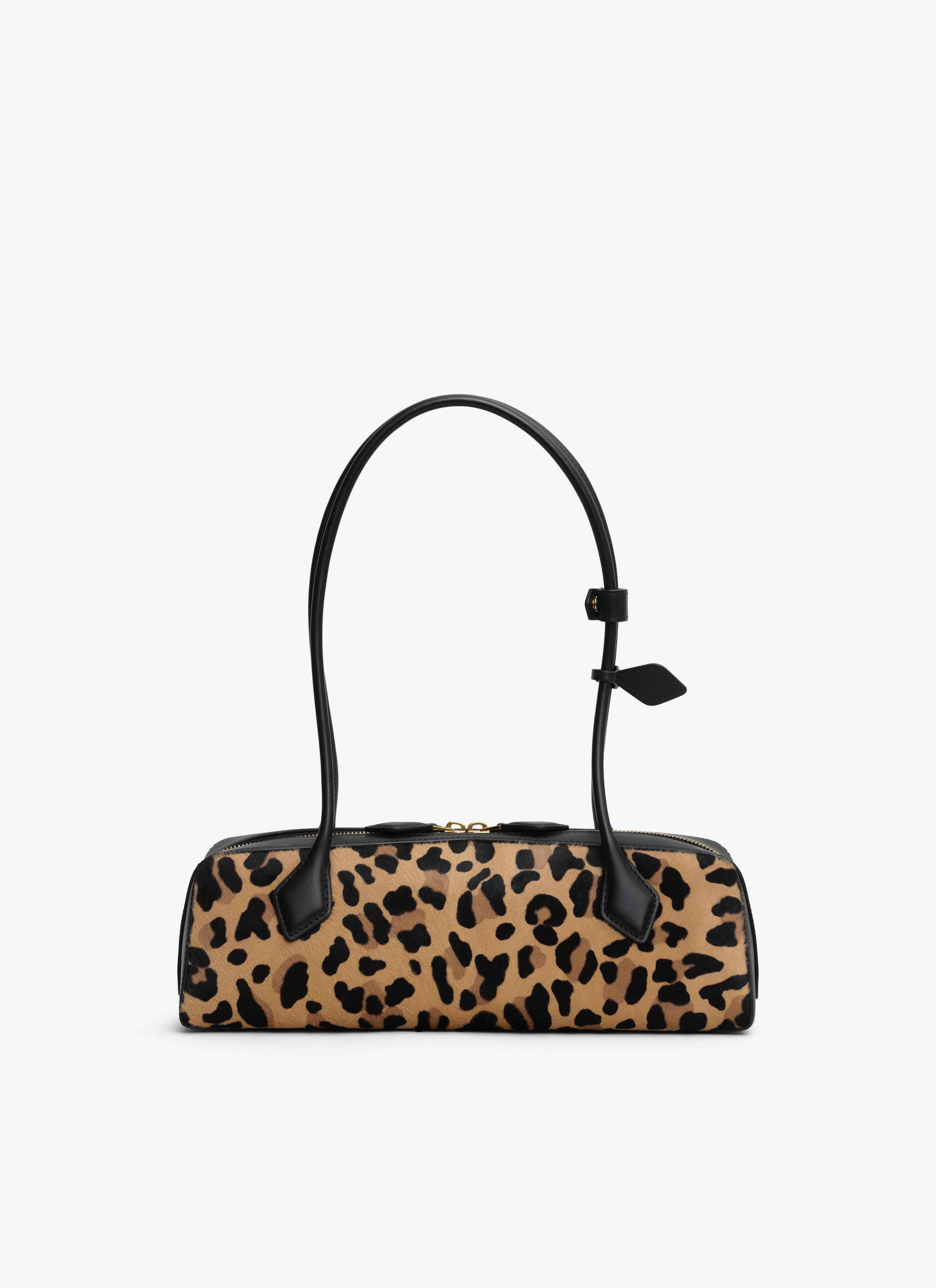 LE TECKEL MEDIUM BAG IN LEOPARD HAIRCALF - 4