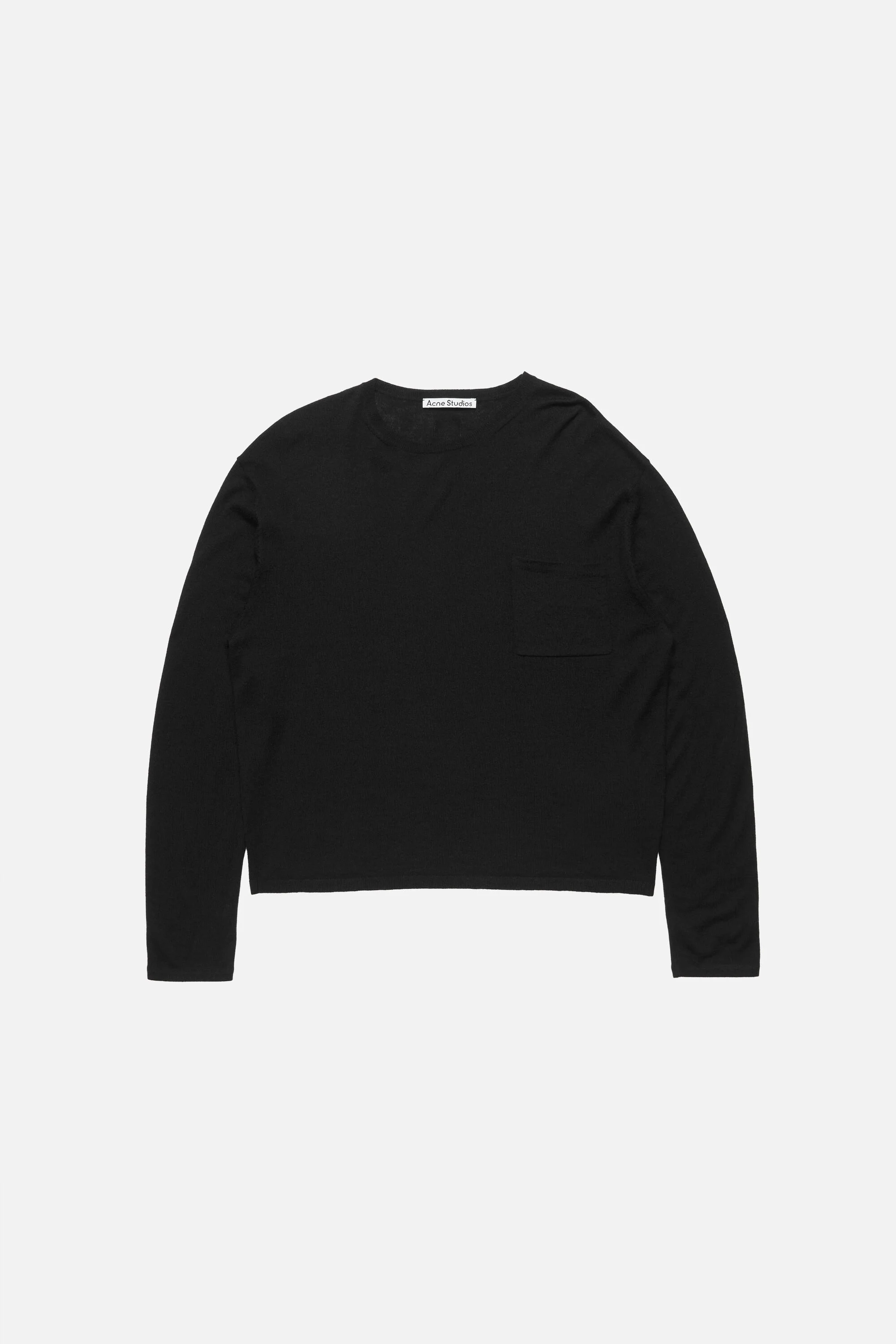 Cashmere knit sweater - Black - 1