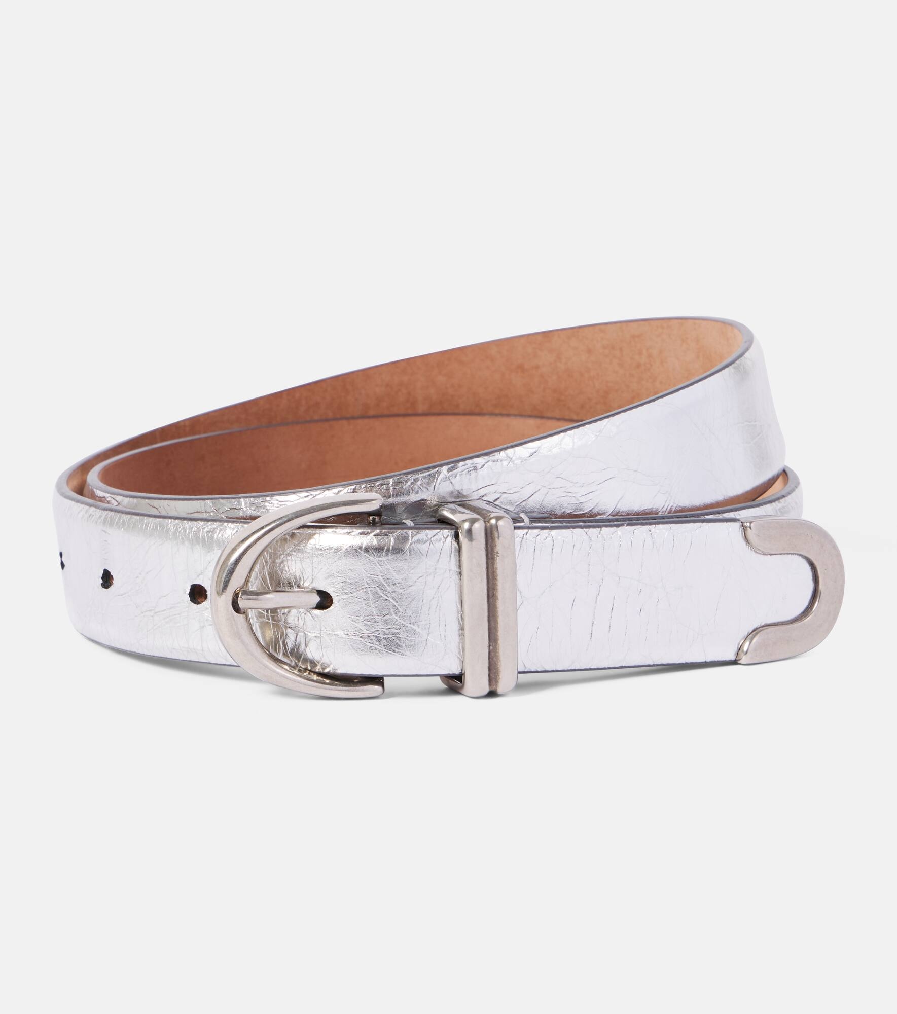 Bambi metallic leather belt - 1