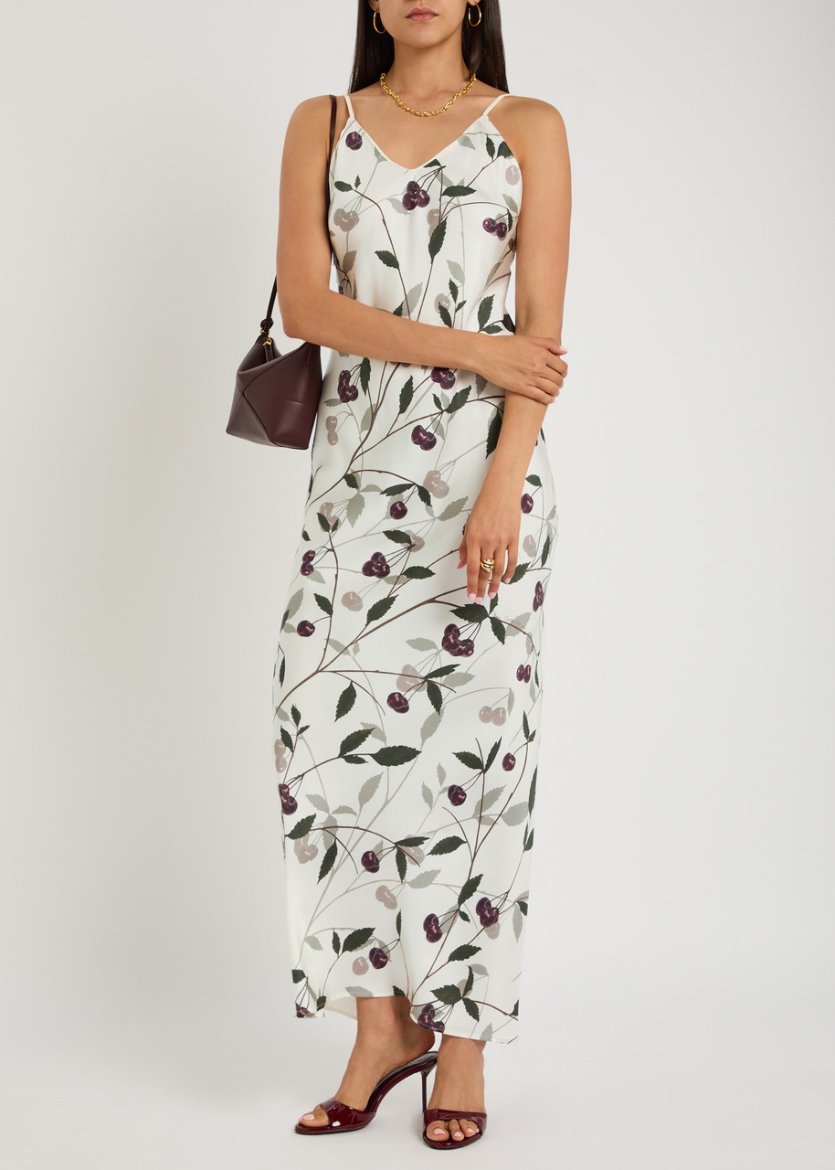 Stella Mccartney Cherry-print Silk Maxi Dress - 4