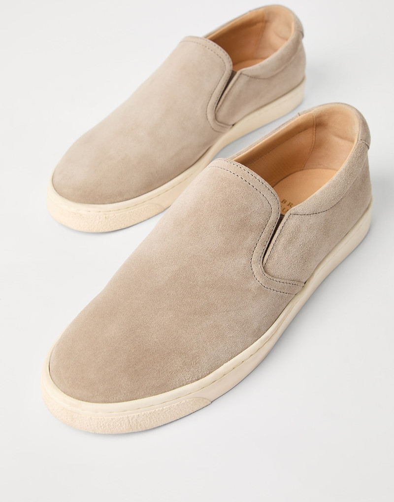 Washed suede slip-ons 3