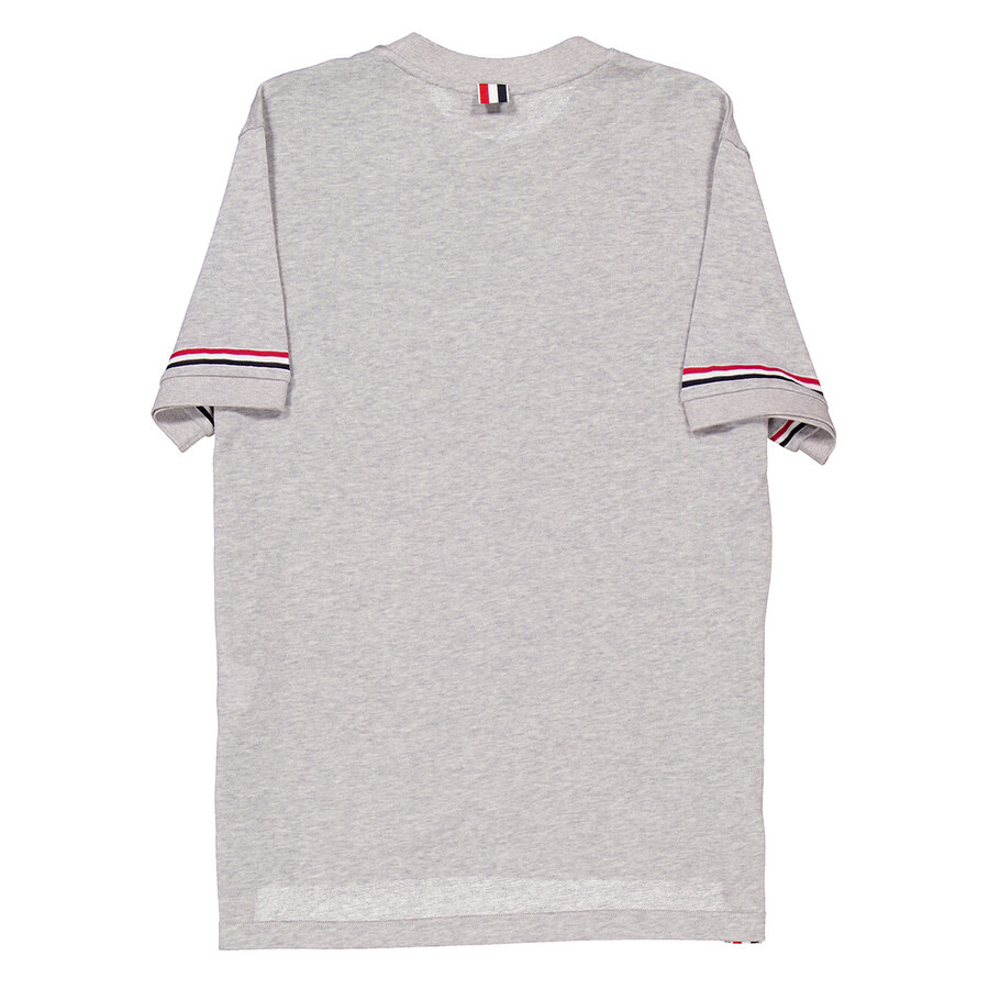 Thom Browne Lightweight Striped Cuff Cotton T-Shirt - 7