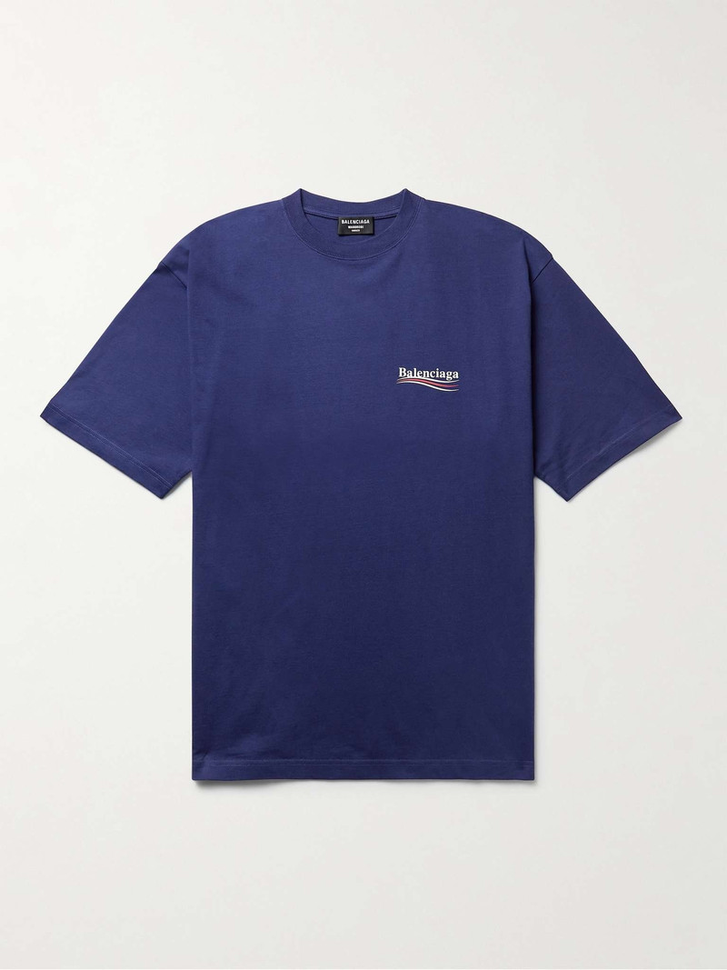 Oversized Logo-Print Cotton-Jersey T-Shirt - 1