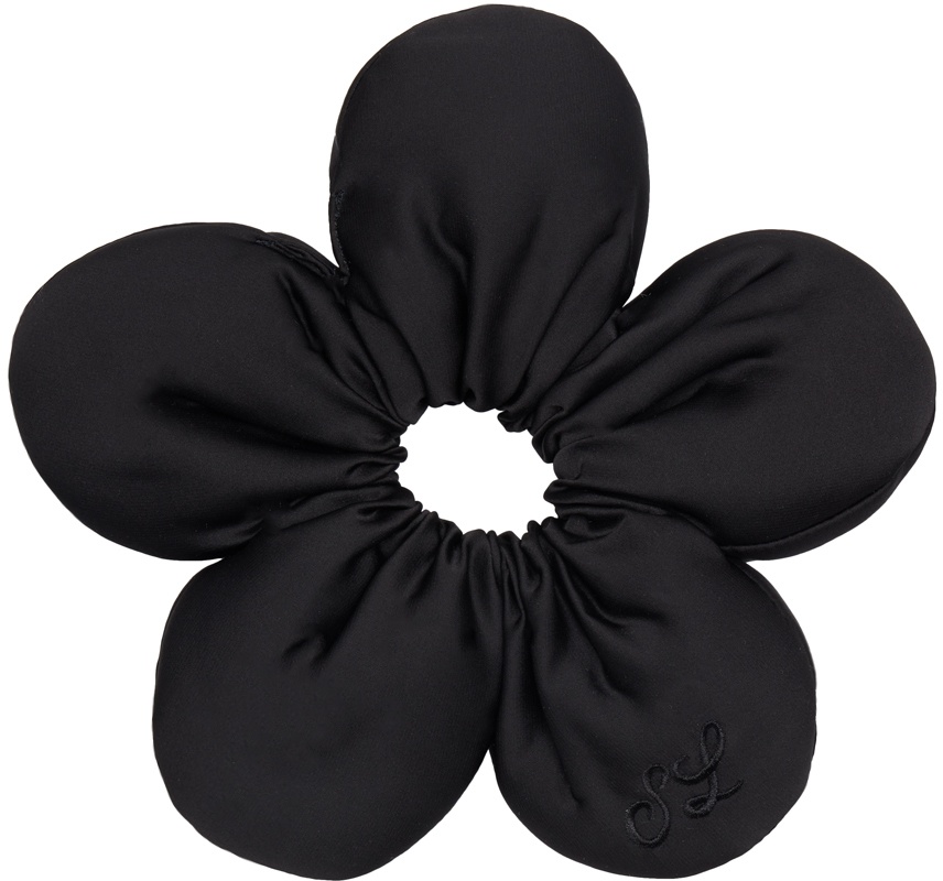 SSENSE Exclusive Black Flower Power 2.0 Scrunchie - 1
