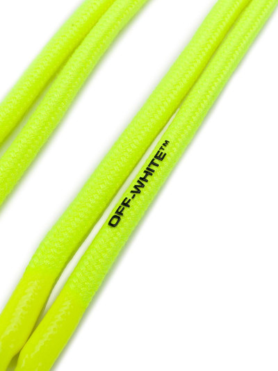 Off-White rubber logo shoelaces outlook