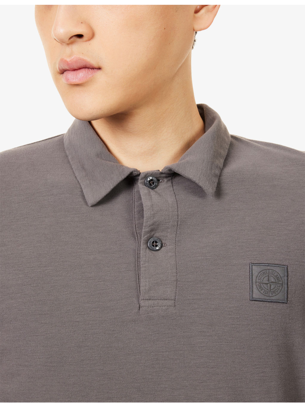 Jersey Ghost Long-Sleeve Cotton-Jersey Polo Shirt - 5