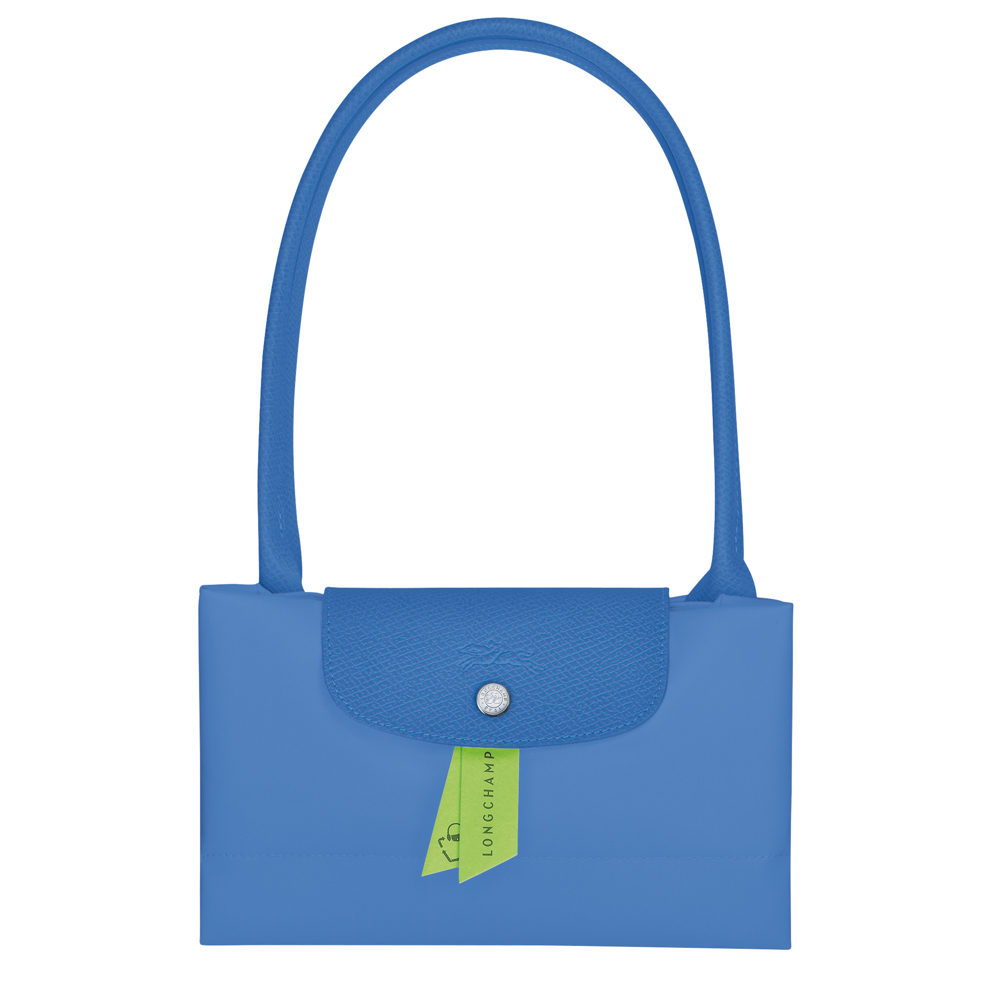 Le Pliage Green L Tote bag Cornflower - Recycled canvas - 4