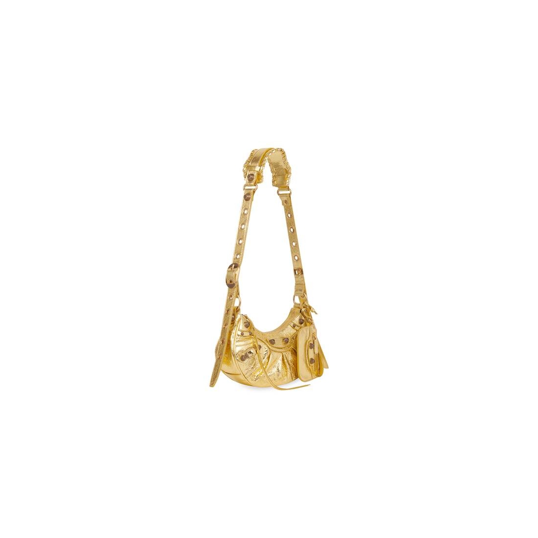 Women's Le Cagole Xs Shoulder Bag in Gold - 3